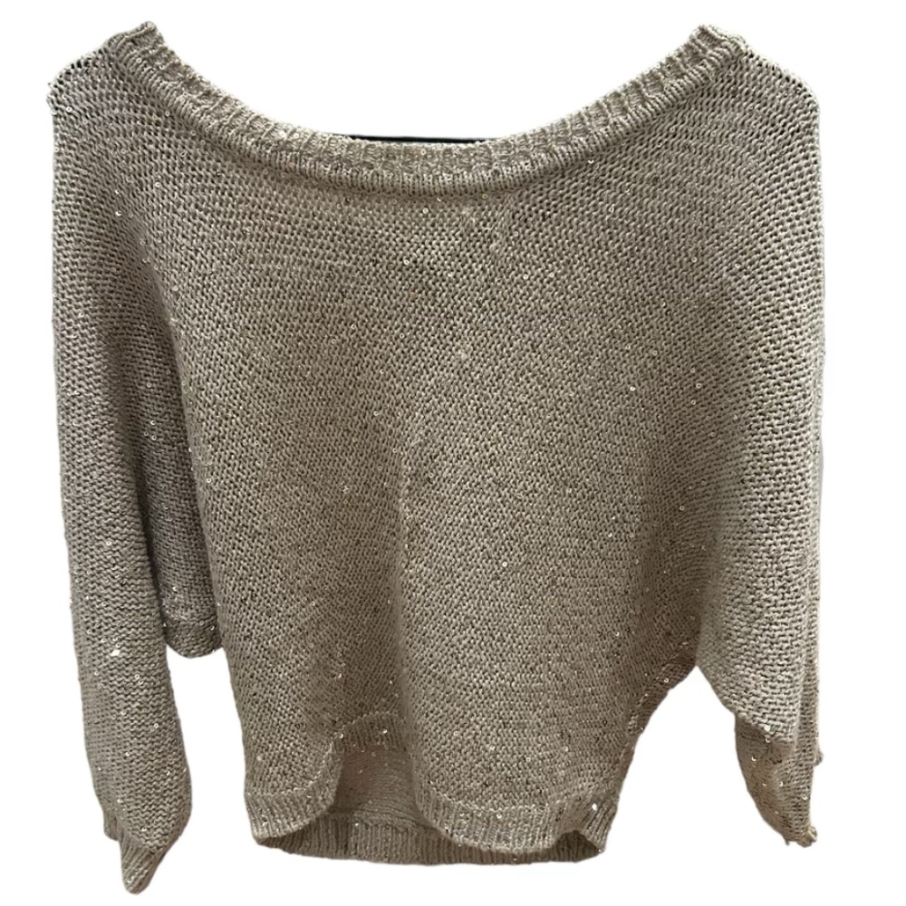 SPLENDID SEQUIN DOLMAN SWEATER SIZE S